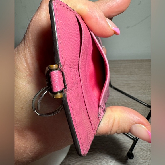 MCM lanyard/Cardholder in Visestos, pink - Picture 5 of 15